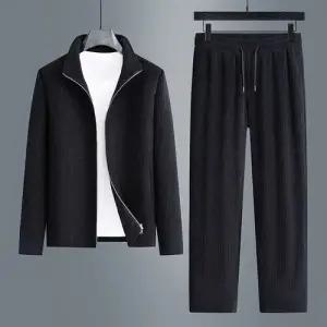 픽호샵 팬츠 면 남성 캐주얼 투피스 키작남 정장 봄가을 트렌드 차이나 자켓 점퍼 긴 트레이닝 꾹3