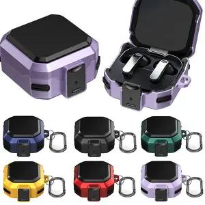 갤럭시 버즈4 버즈4프로 호환 심플 하드 락 잠금 버튼 범퍼 카라비너 키링 케이스