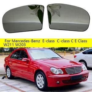메르세데스 호환-벤츠 호환 E클래스 C E W211 W203용 액세서리 사이드 리어뷰 히팅 미러 글라스