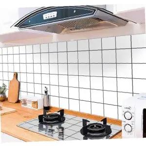 주방 싱크대 벽면 보호 필름 기름때 방지 투명 시트지 타일 보호 스티커 접착식