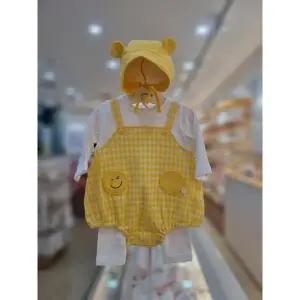 [아가방] 세이브존06 스마일체크바디수트상하세트(모자) 01T127907 (S46324960)