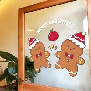 무점착 스티커 크리스마스 카페 시트지 윈도우 데코 쇼윈도 유리 정전기 산타 장식용 디자인