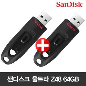 1+1 샌디스크 3.0 USB메모리 초고속 울트라 Z48 64GB