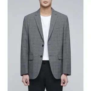 무신사스탠다드 글렌 체크 베이식 블레이저 미디엄 그레이