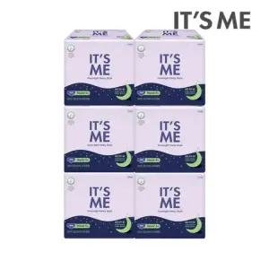 잇츠미 유기농 순면커버 입는 오버나이트 생리대 중형 4P x6개