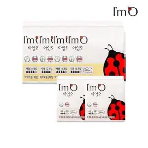 아임오 뉴울트라슬림윙 에이 생리대 생리대 중형 14Px2팩+대형 10Px4팩 (총 68개)