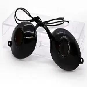 슈퍼 써니 UV 프로텍션 FDA 준수 쉴드 태닝 침대 고글 투명 케이스가 있는 레드 라이트 테라피 안경