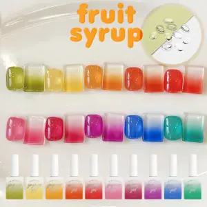 요거트젤 후르츠시럽 컬러젤 10종 유리알세트
