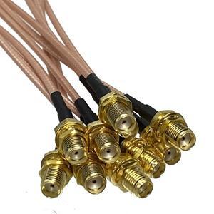 라디오 안테나호환  SMA 수 플러그-SMA 암 잭 벌크 헤드 커넥터 크림프 RF 점퍼 피그테일 케이블 RG316 4
