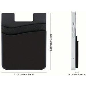 1/3/5pcs 접착 핸드폰 지갑  슬림 스틱 온 실리콘 신호환  카드 홀더 스티커 휴대 호환 Fo