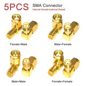 5/20PCS SMA 어댑터  커넥터 90도 동축 직각 2G/3G/4G LTE 안테나/확장