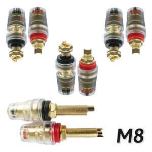 M8 L8 터미널 바인딩 포스트 황동 금도금 스피커 앰프 바나나 소켓 커넥터