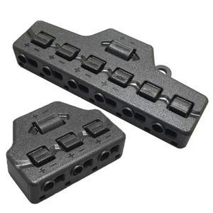 3/6 출력 라인 스플리터 분배 저전압 와이어 분배 블록 조명 LED 스트립 연결 터미널  1 인