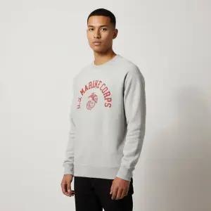 [와일드동키] 그래픽 프린팅 맨투맨 헤더 그레이 151621701