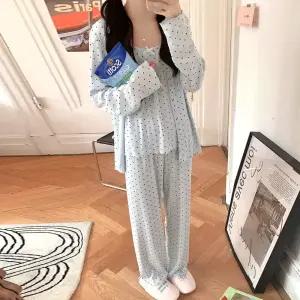 [유야]여성 3피스 나시 가디건 바지 하트 잠옷세트 -FHS0078- 봄 가을