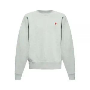 [아미] 체인스티치 하트 로고 코튼 맨투맨 그레이 BFUSW005 747 0951 79505591