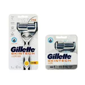 TBZ 질레트 스킨텍 면도날 4개입 면도기세트 남자면도기
