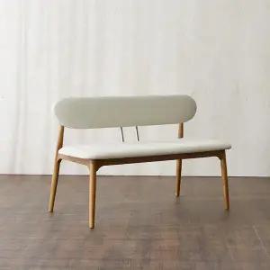 보루네오 엘리브 애쉬 2인 벤치 의자 fn116