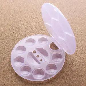 [셀러에이드]TBZ 뚜껑형 원형 17칸 팔레트-색상랜덤 화방용품 미술용품