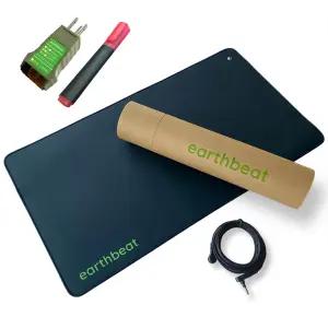 어스비트 클래식 접지 매트. 테스터 키트 포함. 수면의 질 항염증 및 웰빙을 위한 자연 요법. 전도성 가죽.