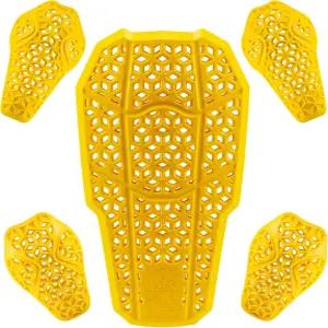 5 PC - CE 레벨 2 인증 갑옷 패드 승인된 등 어깨 및 팔꿈치 보호 삽입물. (5피스 세트)