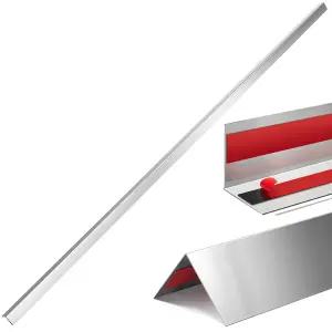 Therwen 5개 0.5 x 48 인치 304 스테인리스 스틸 코너 가드 금속 벽 프로텍터 트림 도어 조리대 가구