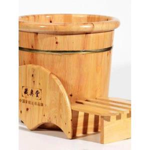 삼나무 족욕통 가정용 발마사지기 디톡스 두꺼운 26쌍 지도 40