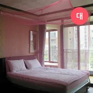 [셀러에이드]TBZ 사각형 심플모기장 핑크-대 커튼모기장 모기장케노피