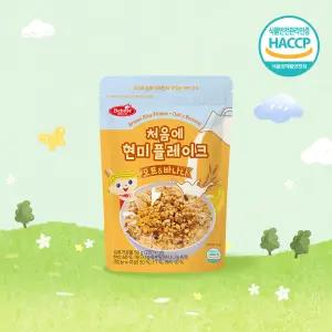 베베스트 처음에 현미 플레이크 오트&바나나 50g 해썹 아기 과자 간식 시리얼