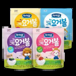 아이얌 그릭요거볼세트 (딸기, 바나나, 블루베리, 플레인 각 2개씩 총 8개)