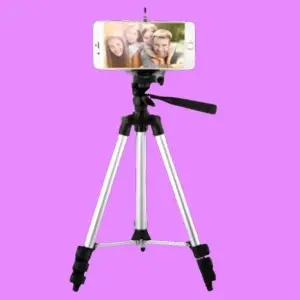 [셀러에이드]BS 유튜브 촬영용 4단 삼각 거치대 셀카 카메라 삼각대