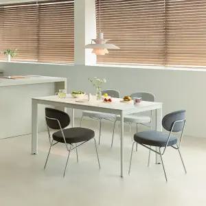 마롱 포세린 세라믹 4인 1400 식탁 세트