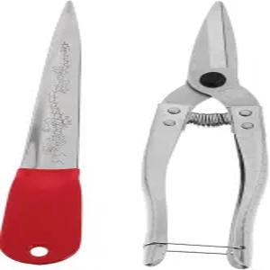 NUOBESTY 의자 직조 도구 2개 세트 (바구니 및 라탄 가구 수리용 가위 포함) 7.48인치 공예 용품