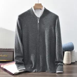 아이언하트 남자 남친 집업 도톰 카디건 코트 캐시미어 퓨어 100% KKE1