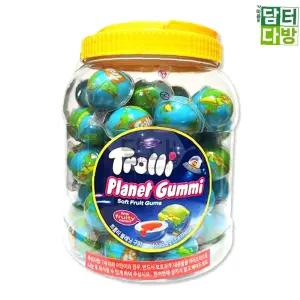 재밌는젤리 지구젤리 지구 간식 과자 사탕 1146.8g 트롤리 (18.8g x 61입)