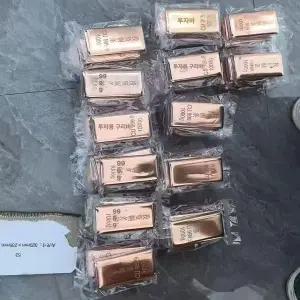 프라임 구리바1kg 소장용 금괴 디자인 문진 5개