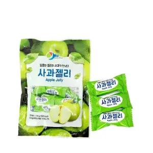 사탕 간식 사과젤리 과자 젤리 영양간식 사과 향긋한 미성식품 캔디 (170g)