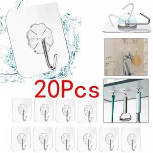 문짝 후크 접착 벽 투명 미끄럼 방지  흔적 없는 헤비 듀티 스틱 온 욕실 주방 스티커