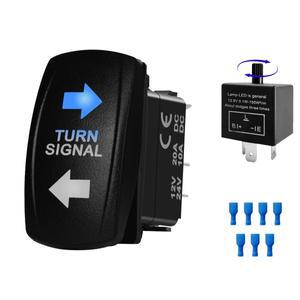 범용 방향지시등 로커 스위치 3단 ON OFF (ATV UTV RV 폴라리스 4륜구동 트랙터 RZR SXS용 깜빡이 플래셔