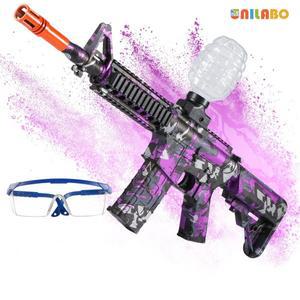M4A1 전기 젤 볼 블래스터 장난감 총 고속 충전식 여름 야외 재미 가족 수영장/바비큐 게임 선물(총알 없음