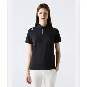 [국내매장판] 데상트 DESCENTE [세리나소빈 ]터프 폴로 반팔 티셔츠 블랙 SR123UPS11 SR123UPS11_BLK0 228