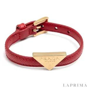 [PRADA]  사피아노 삼각로고 브레이슬릿 1IB341-053-F068Z