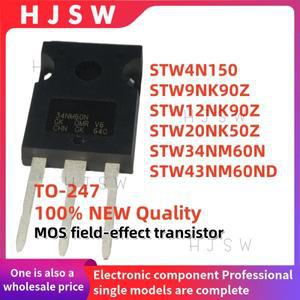 5피스 100%  STW34NM60N STW12NK90Z STW4N150 4N150N TO-247