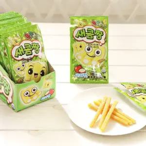 문방구과자 추억의불량식품 35g 옛날간식 24개입 옛날과자 불량식품 간식 새콤짱 사과맛