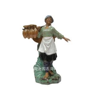 비디엠 석만 피규어 70년대형 인테리어 도자기 축하 인물 노농병 풍작 중식 소재 장식품