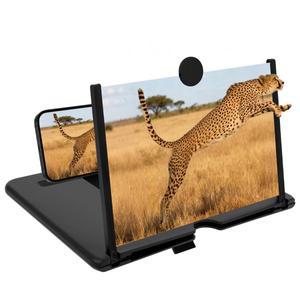 스마트폰 화면 확대기 10/12/14인치 앰프 폰 스탠드 모바일 프로젝터 스크린 영화  비디오용 크리스마스 선