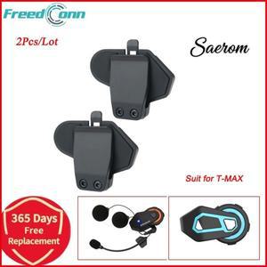 T-MAX 오토바이 블루투스 인터콤 헤드셋 TMax Pro 마운트 클램프 액세서리 용 2Pcs Freedconn 기존 브래킷