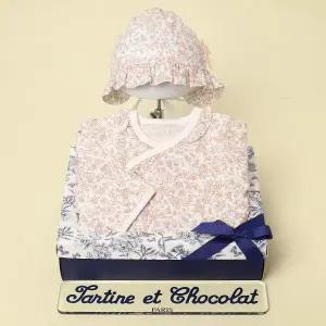 [롯데백화점]타티네쇼콜라 (임신출산축하선물2종세트)세레나배냇저고리+로라모세트TNPMAG023P