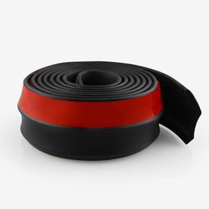 외부 몰딩 자동 교체 2.5M 65mm 너비 고무 스트립 앞 범퍼 립 스커트 보호대