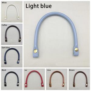 가방손잡이 여성용 PU 가죽 토트백 스트랩 숄더 가방 핸들 교체 심플한 단색